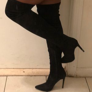 Suede Thigh High